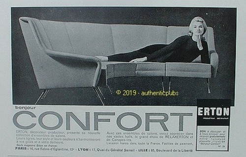 Publicite erton fauteuil relax - fauteuil,