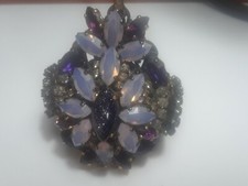  ERICKSON BEAMON Swarovski crystal cluster ring Vintage