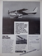 6/1979 PUB AVION CESSNA 152/172 SKYHAWK AIRCRAFT FLUGZEUG ORIGINAL FRENCH AD