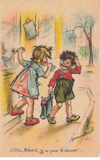 Illustrateur - Germaine Bouret - Chic, Bébert, y'a pus d'savon