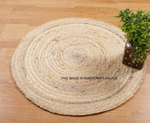 Rond indien jute naturel - indien,