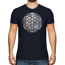 Fleur de Vie 3D Hommes T-Shirt Cadeau Symbole Païenne