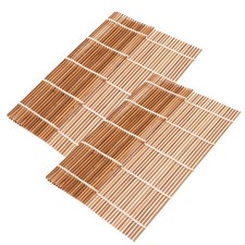 Rideau à Sushi en bambou, 2 pièces, tapis à rouler pour Sushi, tapis à Sushi