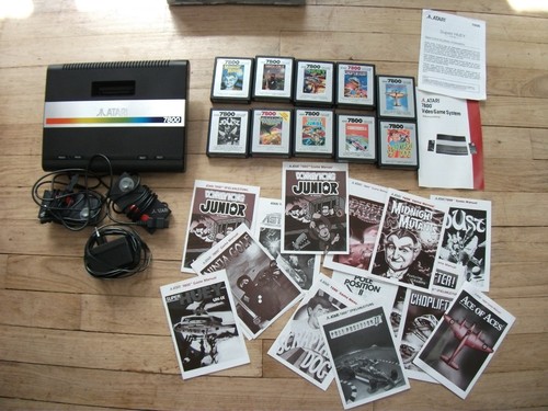 Console atari 7800 avec jeux - console,