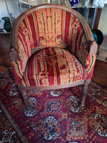 Quatre fauteuils tonneau en - quatre,