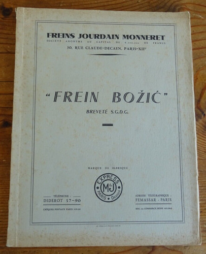 Freins jourdain monneret - freins, frein