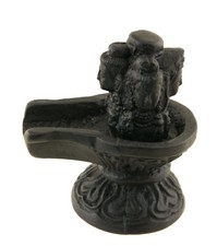 Shiva lingam Yoni Linga tantra en résine 8cm pour Puja Rituel Hindouiste # 25528