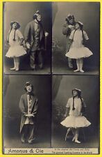 cpa Spectacle Cirque CLOWN ACROBATES Artiste " AMONUS & Cie " Tramp and Baby