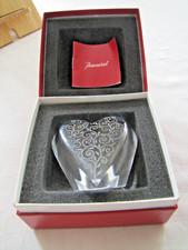 COEUR EN CRISTAL DE BACCARAT dans son écrin