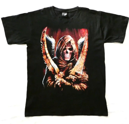 Shirt skull death noir - shirt,
