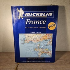 MICHELIN FRANCE ATLAS ROUTIER ET TOURISTIQUE EDITION 2001 / 75 PLANS DE VILLE 