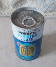 Antique WYNN'S Radiator Flush Belgium vintage old vtg white blue NOS