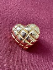 CARTIER COEUR BROCHE HAUTE COUTURE PLAQUÉ OR VINTAGE