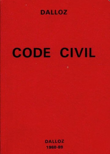 Code civil 1988 collectif - code,