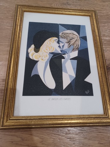 Tableau cubisme baiser des - baiser,