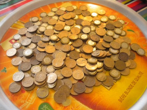 Lot 250 pieces francs - de, a