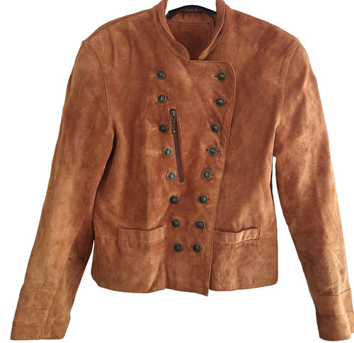 Veste cuir vintage petroff - cuir,