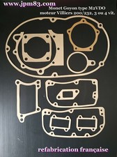 MONET GOYON type M2VDO, moteur Villiers 200/232, 3 ou 4 vit-  pochette de joints