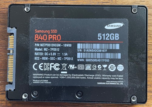 Ssd 512gb samsung 840 - 512gb,