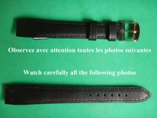 16 mm BRACELET NOIR VEAU BOX