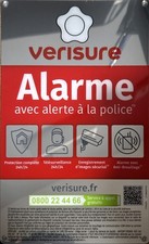 Plaque dissuasive alarme VERISURE 24x15cm Neuve ?
