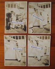CHINA 4 antique photos 1930's navy sailors of the ship minelayer R.N. LEPANTO