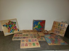 carte de France puzzle chiffre jouet éducatif en bois