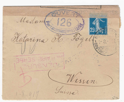 Postes serbes semeuse - 5,