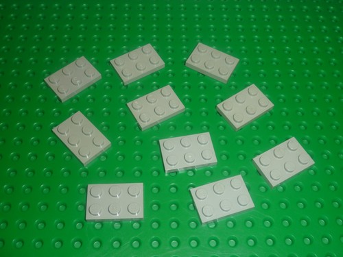 Lego oldgray plate 2x3 - lego,