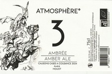 Etiquette bière HOUOT André festival BD Cousance 2024 (Septentryon Le mal Asile