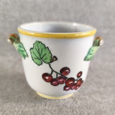 POT A CRÈME CRÉMIER CERAMIQUE FAIENCE CREIL ET MONTEREAU SERVICE " LEGUMES" 1/5