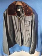 BLOUSON DE VOL CUIR PILOTE NAVIGANT ARMEE DE L'AIR ORIGINAL M.I.C 29/92 104 X.