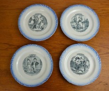 4 ASSIETTES PARLANTES  GIEN