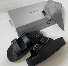 BALENCIAGA Sandales Mallorca Plateforme Cuir Neuves Taille 39 Luxe Authentique