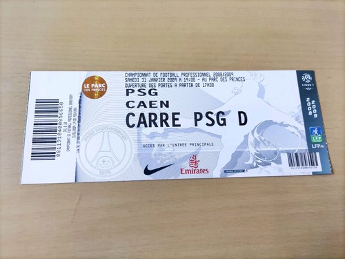 Ticket match psg - match, caen