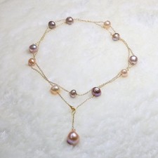 collier sautoir en perles de