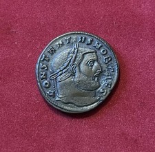 Grand follis de Constance Chlore, Ticinum (Pavie), RIC#46a (8,47g).