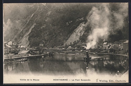 Cpa monthermé pont - cpa, le