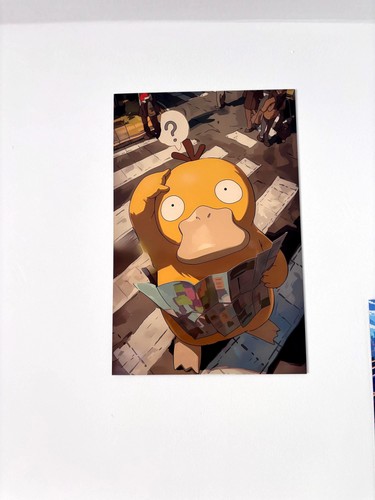 Poster metal psykokwak pokemon - psykokwak,