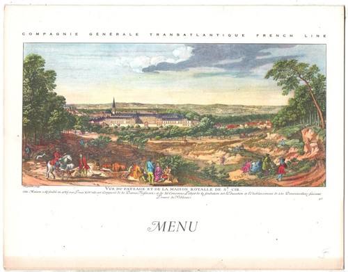 Menu paquebot liberte - paquebot, du