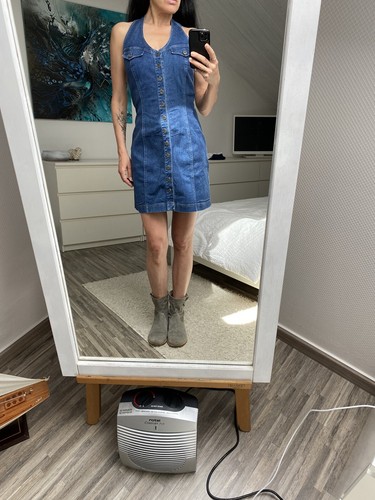 Robe courte mini jean - robe,