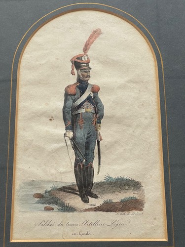 Rare gravure soldat - , napoléon