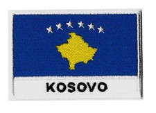 Patch Kosovo écusson patche drapeau Kosovar 70 x 45 mm brodé à coudre