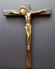Crucifix mural en bronze