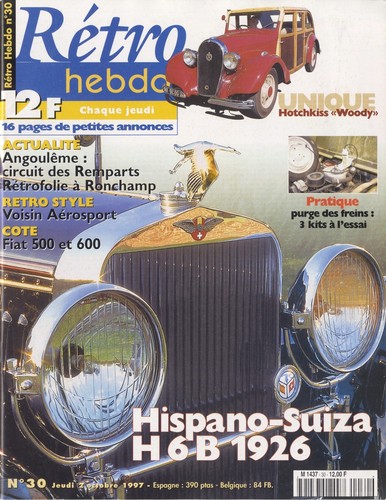 Retro hebdo 10 1997 - n°30, 02/10/1997