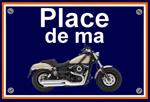 Plaque place ma harley - plaque,