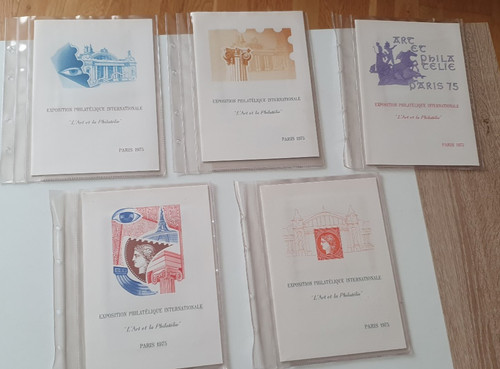 Lot encarts philatélique - lot, 5