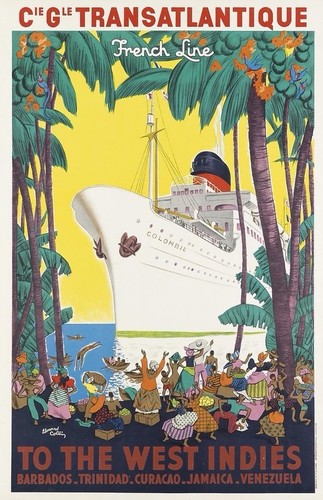 Affiche poster bateau paquebot - affiche,