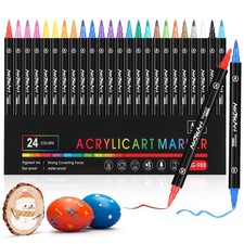 24 Couleurs Feutre Acrylique