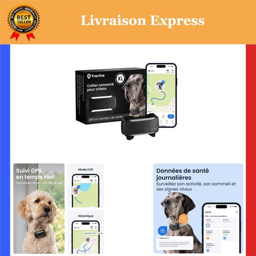 Tractive collier gps chien - gps,